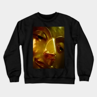 Golden 15 metre Buddha close up Crewneck Sweatshirt